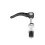 Black Bicycle quick release  post clamp binder 6 x 55mm rod 6