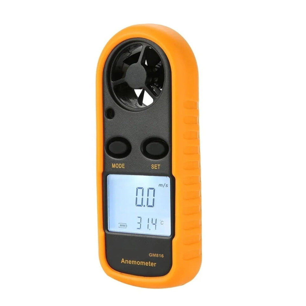 Gm816 Digital Anemometer Mini Lcd Wind Speed Air Velocity And Temperature Meter With Backlight Display 9189345487163