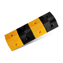 Rubber Speed Bumps 100x35x4 cm, Load Capacity, For School Parking Lot Entrances, Modular Driveway Safety Solution