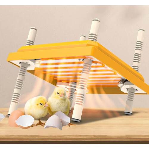 Chick Brooder Heater with Adjustable Height Angle, Energy Saving Heat Lamp for 15 Chicks