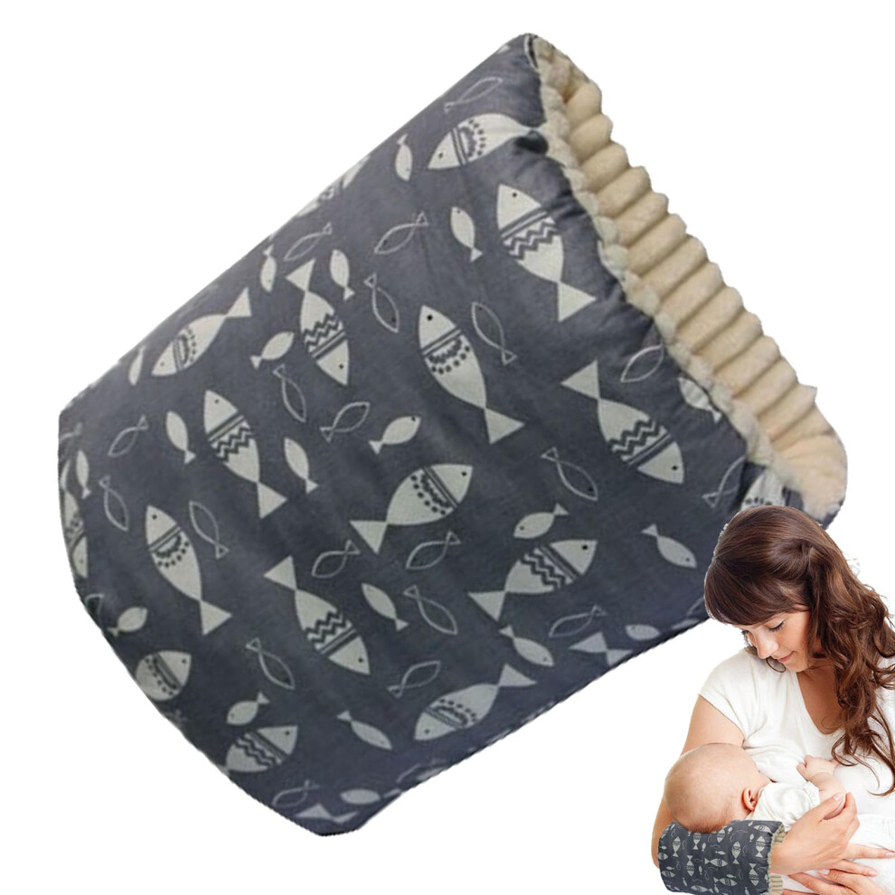 Nursing Arm Pillow For Breastfeeding And Bottle Feeding, Washable Arm Support With Cotton Cover, Travel Cradle For Mom