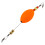 Red Fish Cork Float Fishing Bobber, High Sensitivity, Deepwater, Orange 13