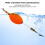 Red Fish Cork Float Fishing Bobber, High Sensitivity, Deepwater, Orange 7