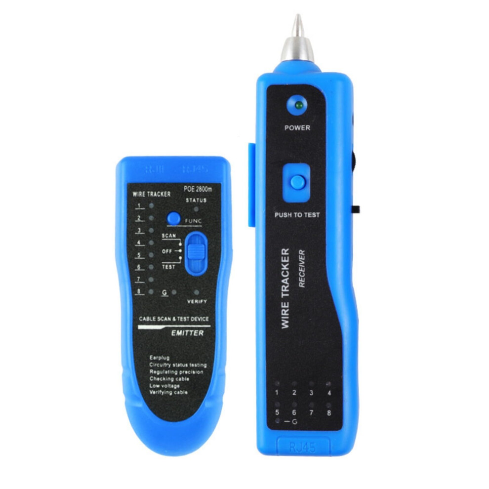 Rj45 Line Finder, Cat5e Cat6 Cat6a Cable Tester, Networking Testing Device, Portable Abs, Ethernet Compatible 9199774898164