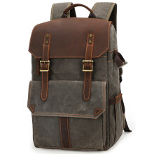Camera Photo Outdoor Batik Waterproof Canvas-Army Green