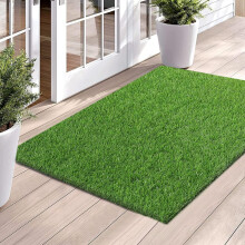 Artificial Grass Rug Indoor Outdoor Dog Potty Training Rug With Drainage Holes 39.3 x 31.5 Inches
