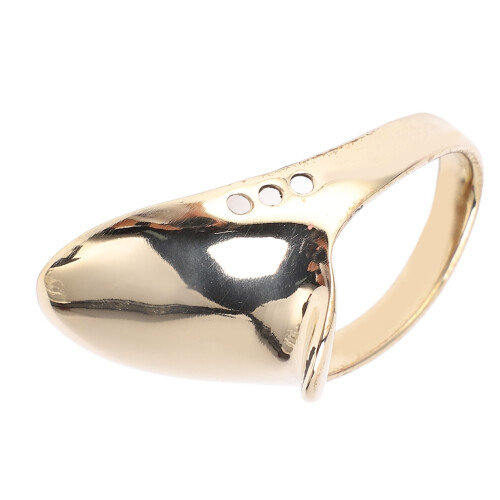 Brass Archery Thumb Protector Ring with Durable Anti Lost Rope 22mm 2