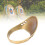 Durable Brass Archery Thumb Ring Protector with Anti-Lost Rope for Hunting 14