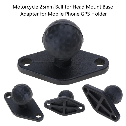 Motorcycle Mobile Phone Holder Mounts Fixed 25mm Rubber Ball for 1