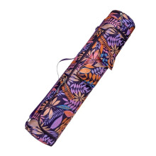 Yoga Mat Bag Purple Printed Backpack For Yoga Mats And Pilates Mats Gym And Fitness For Men Women