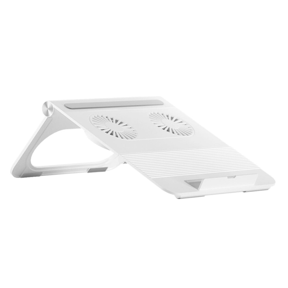 Laptop Cooling Rack Dualfan Portable Notebook Holder With Stable Triangle Structure And Nonslip Silicone Feet For Desk And Travel 9199774898768