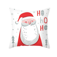 Christmas Pillow Case for Kids Santa Themed 16x16 Polyester Pillow Cover Style 3