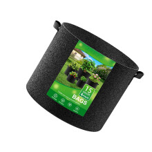4 stuks verdikte stoffen kweekpotten met stevig-15 gallons