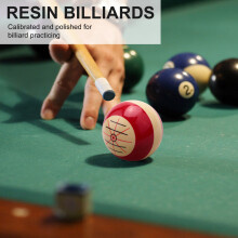 1 Pieza de Billar de Resina Roja Blanca Duradera de 57 Mm Punto de Billar de la Piscina PráCtica Bolas de SeñAl de FormacióN Deportes para