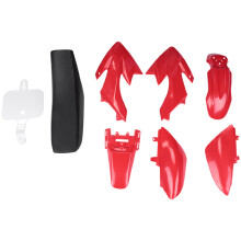 8PZ 50Cc 110Cc 125Cc 140Cc Plastica 4 Tempi Crf50 Pit Off-Road Bike Set Parafango Sedile - Motocicletta Kit DIY Rosso