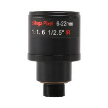 lente CCTV 1 / 2.5 pulgadas 6-22mm 5MP M12 lente varifocal F1.6 para 4MP / 5MP CMOS / CCD Sensor Camara IP / AHD de seguridad