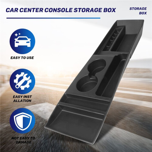 Car Center Console Armrest Box Storage Box Cup Holder For  Model X / S 2012 2013 2014 2015 2016 2017 1