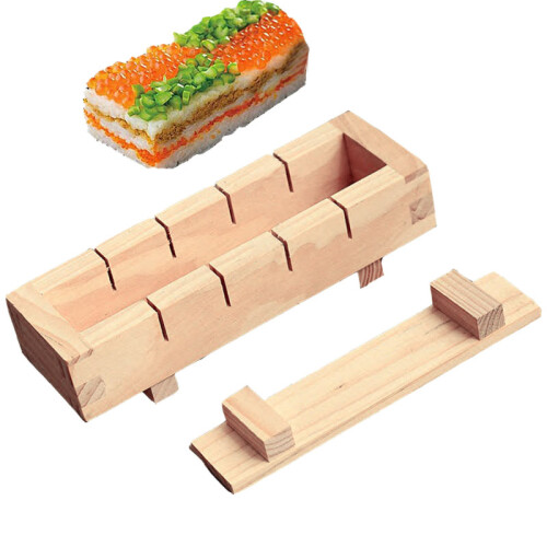 Trä Sushi Maker Risform Sushi Making Kit Set för KöKstillbehöR Matlagningsverktyg 1
