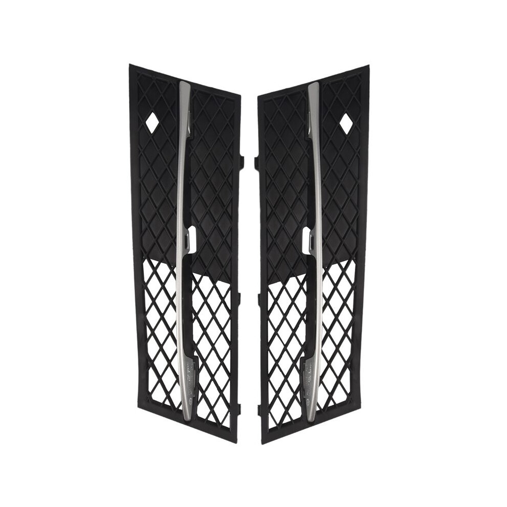 2Pcs Car Front Lower Bumper Grill Grille Fog Cover For 5 Series F10 / F11 Sedan/Wagon 2010-2013 Light 6032849157540