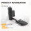 L-Shaped Quick Release Plate Bracket Hand Grip with 1/4 Srew Hole for  -M ILC Camera 5
