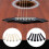 62 St Gitarrtillbehör Kit Byte Av Akustisk Gitarr för Gitarrspelare och Nybörjare 5