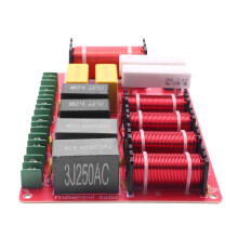 300W 5-Wege-Lautsprecher-Audio-Frequenzteiler 2 HochtöNer 2 Mitte + 1 Bass-Lautsprecher-Frequenzweiche für Heim-Audiosystem
