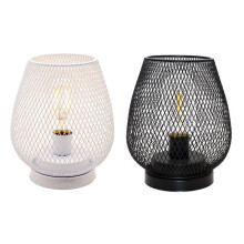 Luz LED con Jaula de Metal, Luz Alimentada por BateríA con LED, Perfecto para Bodas, Fiestas, Eventos en el Patio, Luz Nocturna