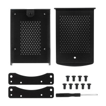 Voor Raspberry Pi 5 Case Metaal Aluminium Mesh Warmteafvoer Shell Muurbeugel