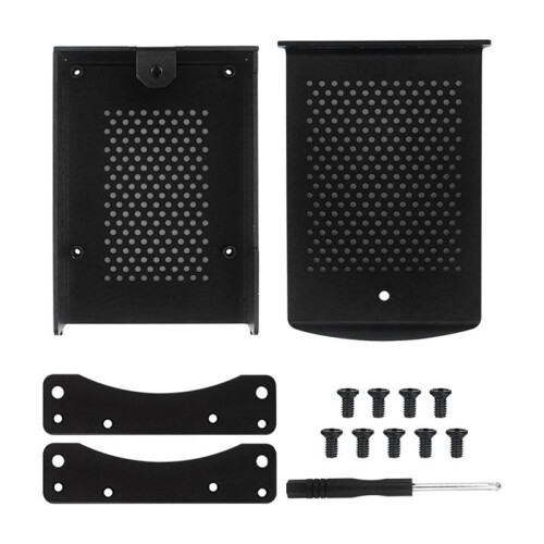 Voor Raspberry Pi 5 Case Metaal Aluminium Mesh Warmteafvoer Shell Muurbeugel