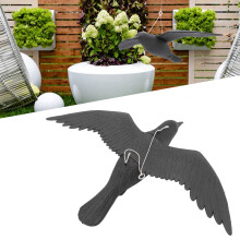 Weatherproof Crow Decoy: Perfect for Gardens Ponds & Courtyards