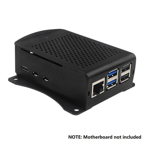Voor Raspberry Pi 5 Case Metaal Aluminium Mesh Warmteafvoer Shell Muurbeugel 1