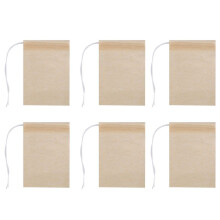 Pack de 600 Sachets Filtres à Thé, Sachet à Thé en Papier Jetable avec Cordon pour Thé en Vrac, Café (Couleur Naturelle, 2,75 X 1,97 Po)