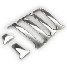 Paraurti Anteriore Griglia Strisce Protezione Paraurti Trim per Land 150 Prado LC150 FJ150 2014-2017 Chrome