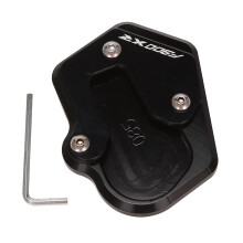 Motorbike Kickstand Foot Side Stand Extension Pad Support Plate for F900XR F900 XR F 900XR 2020(Black)