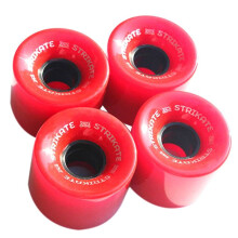 STRIKATE 4 Piezas 60X45Mm Ruedas Skateboard Ruedas PU Ruedas Long Board Ruedas, Rojo