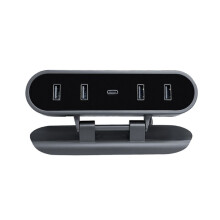 FüR Model 3 Model Y Dockingstation HUB Unter Dem Bildschirm 4 USB-Shunt-Adapter LadegeräT Splitter ErweiterungszubehöR