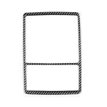 Car Front Roof Reading Light Trim Cover Sticker for RX 2016-2019 Soft Carbon Fiber Roof Lamp Decorative Frame