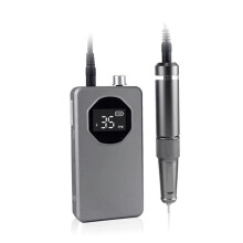 Nail Polish Machine, Manicure Polisher, Portable Rechargeable Home Polisher, 2-In-1 Manicure Tool Gray