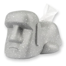Tissue Box Statue, Tissue Case, Funny Gift, Tissue Stand,Birthday Gift, Good Lucky Goods, Funny Goods, Light Gray