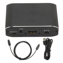 HD Converter HDMI to HDMI Audio Splitter with Optical SPDIF 3.5mm Output 4K UHD Support Workable with Fire Stick PS4 Xbox Streaming Setups