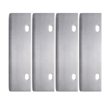 4-Pack Vervangende Grillmessen, Roestvrijstalen Grillwisser, Robuust Schoonmaakgereedschap voor Buitengrill