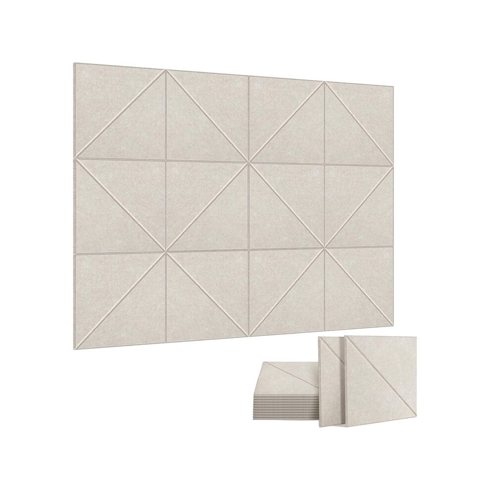12 Pack Acoustic Panels, 12 X 12Inch Decorative Soundproofing Panels, Wall And Ceiling Acoustical Panels Shallow 6033983830030