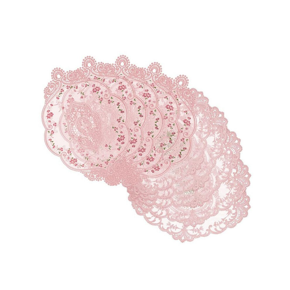10Pcs Lace Doilies For Tables Embroidered Lace Placemats Vintage Crochet Doilies Exquisite Retro Victorian Table Mat Saudism