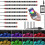 8PCS Motorcycle Underglow LED Light Kit, App Control Multicolor Motorcycle LED Light Kit RGB Strips Light Waterproof 3