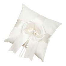 Wedding Ring Pillow Soft Ring Bearer Pillow Bowknot For Romantic Occasions Ceremony Accessory