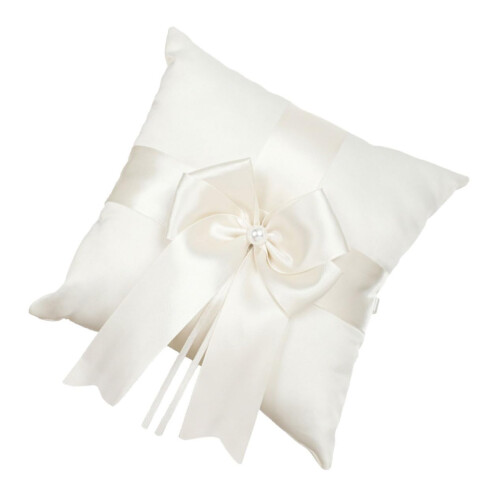 Wedding Ring Pillow Soft Ring Bearer Pillow Bowknot For Romantic Occasions Ceremony Accessory