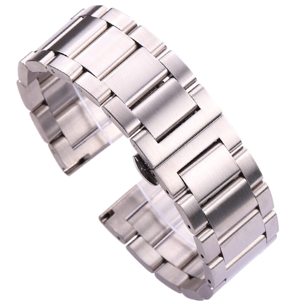 Metal Watch Band Stainless Steel Polished Lug Width 18Mm 20Mm 21Mm 22Mm 23Mm 24Mm For Men And Women 9199774899987