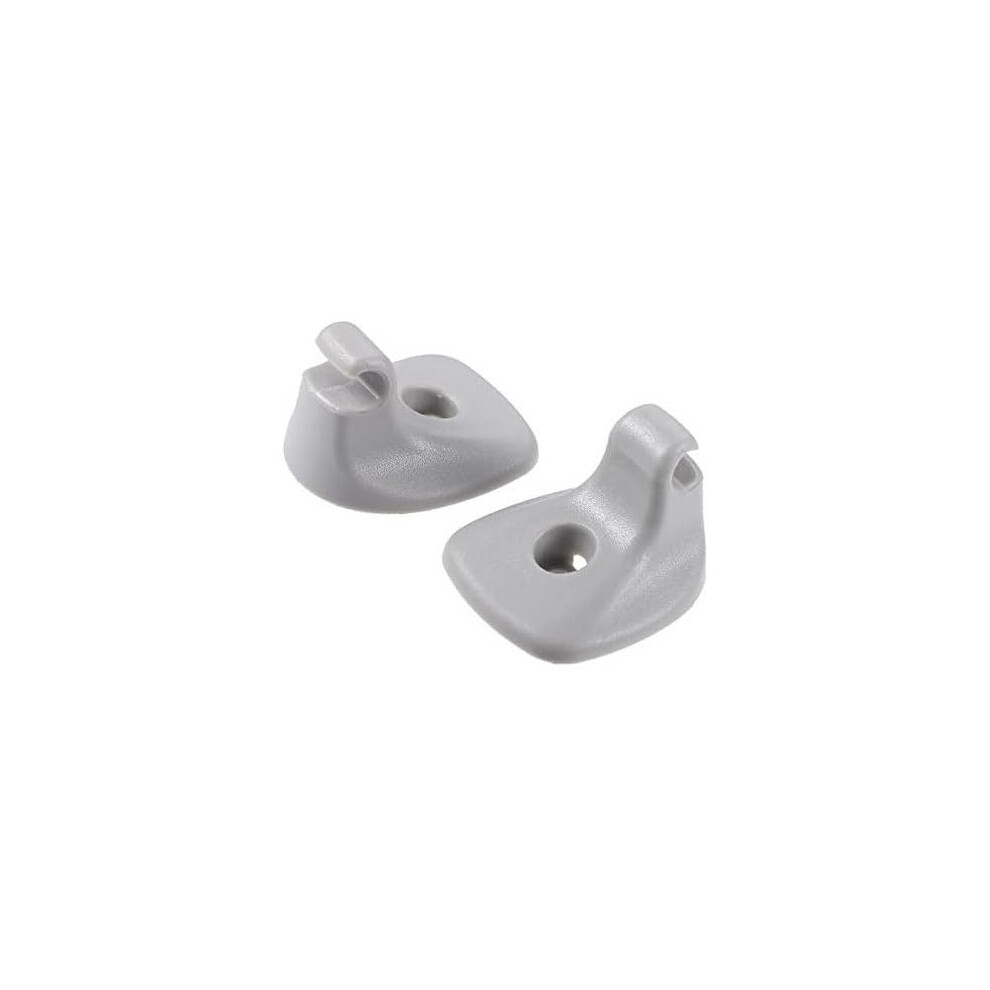 2Pcs Sun Visor Clip For Dodge Chrysler, Abs Holder Universal Fit, Secure Document Storage Gray 9347817430981