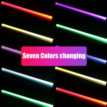 RGB Color Changing Light Sword: Metal Rechargeable 30 Inches