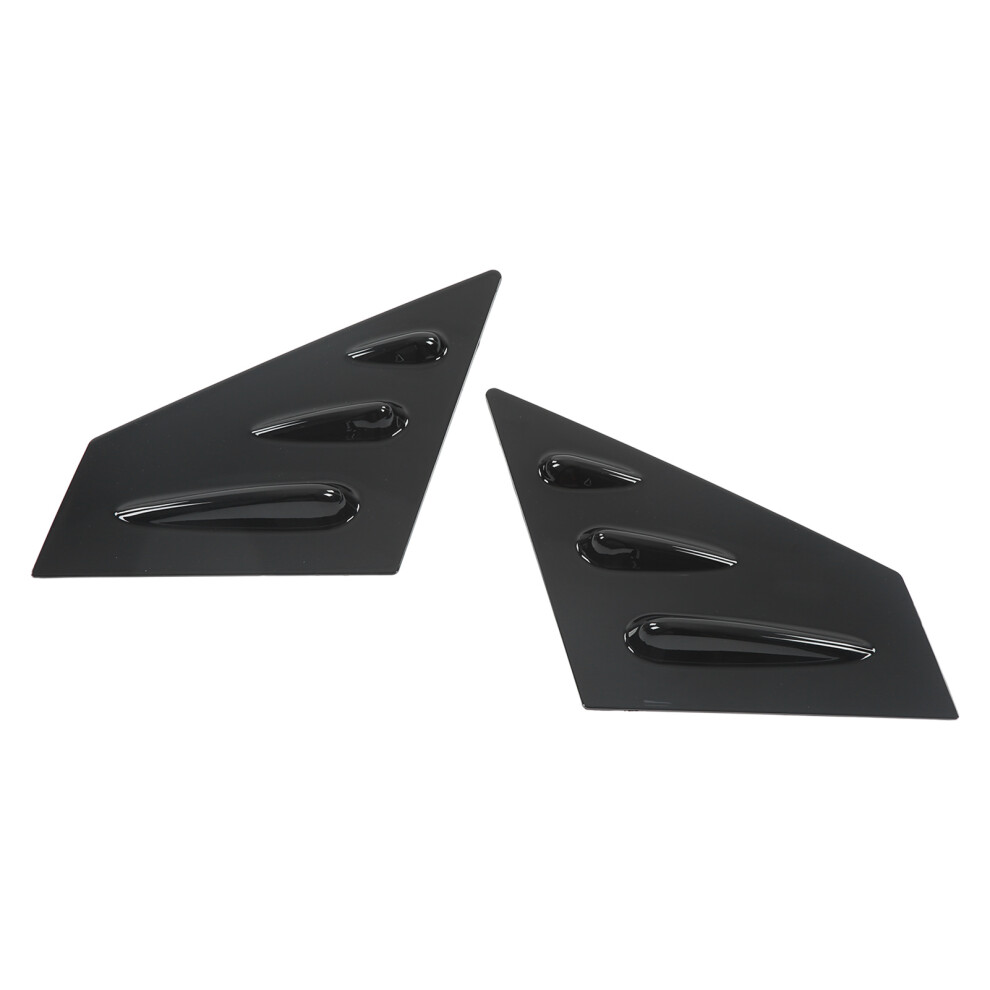 2Pcs Rearview Mirror Spoiler Side Louvers For Wrx Sti 2015-2021 Black 4671374786690